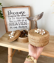 Shell Wicker Basket - Natural