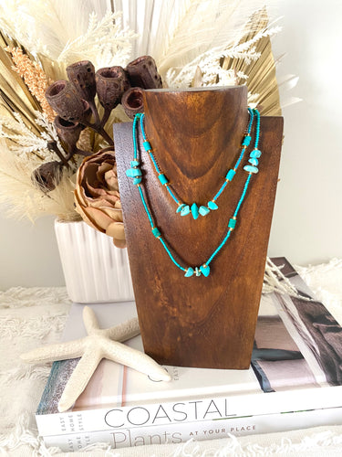 Necklace - Aqua Duo