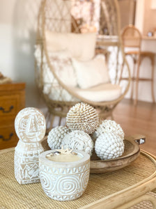 Candle - Hand Carved Bowl