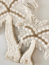 Double Palm Tree Wall Hanging - White