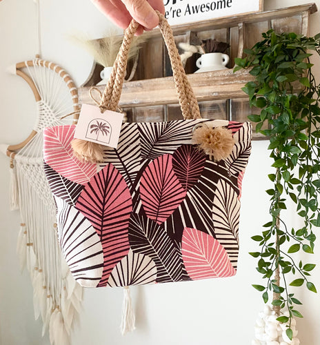 Mini Tote Bag with Tassels