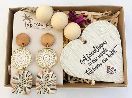 Gift Box - Earrings & Ornament Friend Set