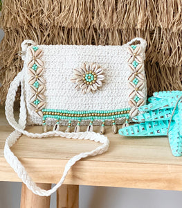 Macrame Handbag with Shells