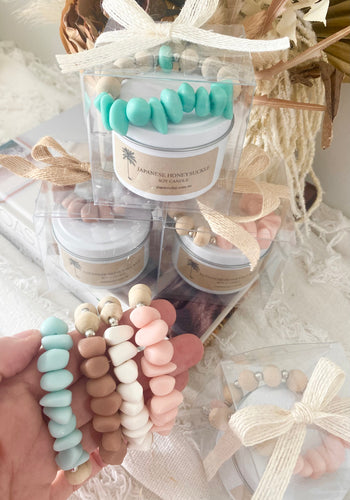 Gift Box - Soy Candle + Bracelet