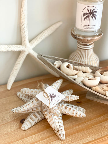 Timber Starfish White Wash - Set of three
