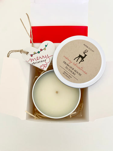 Candle and Clay Tag Gift Box