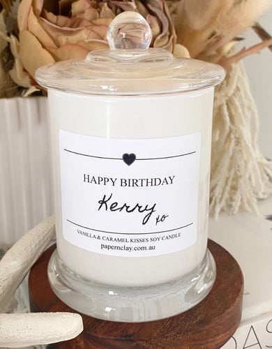 Candle Natural Soy - Choose your Wording