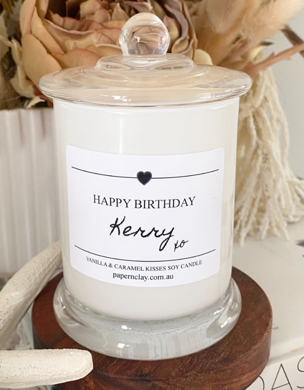 Candle Natural Soy - Choose your Wording