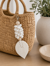 White Shell Coastal Keyring/Bag Charm