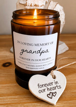 Memorial Candle Set - Personalised Plus Clay Tag Plus wrapping