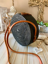 Round Rattan Handbag