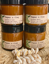 Candle Natural Soy Wax - Small Amber Jar